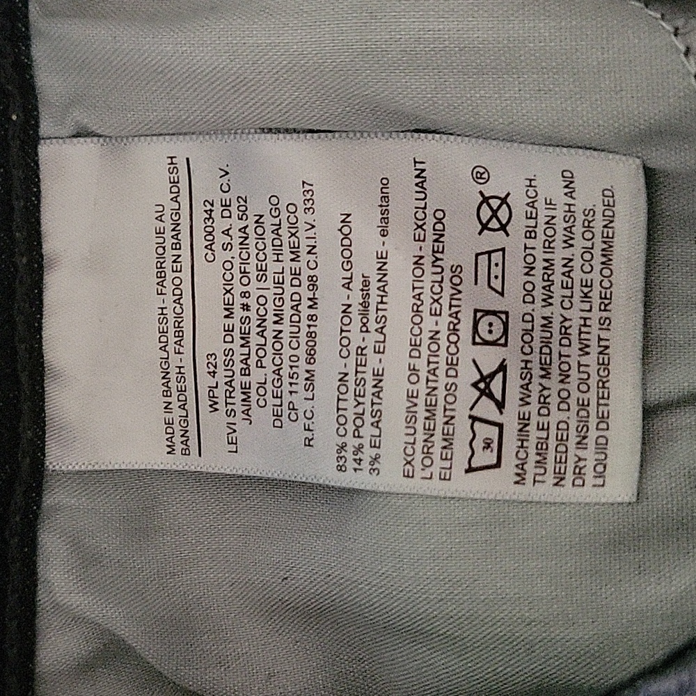 Levi's Denizen Low Rise Boy Shorts, Love Stretch 2/3. NWT - Picture 16 of 16